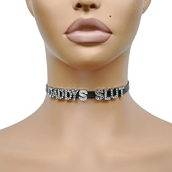 Amazon | 2個 DADDY'S SLUT CUM SLUT チョーカーネックレス
